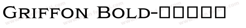 Griffon Bold字体转换